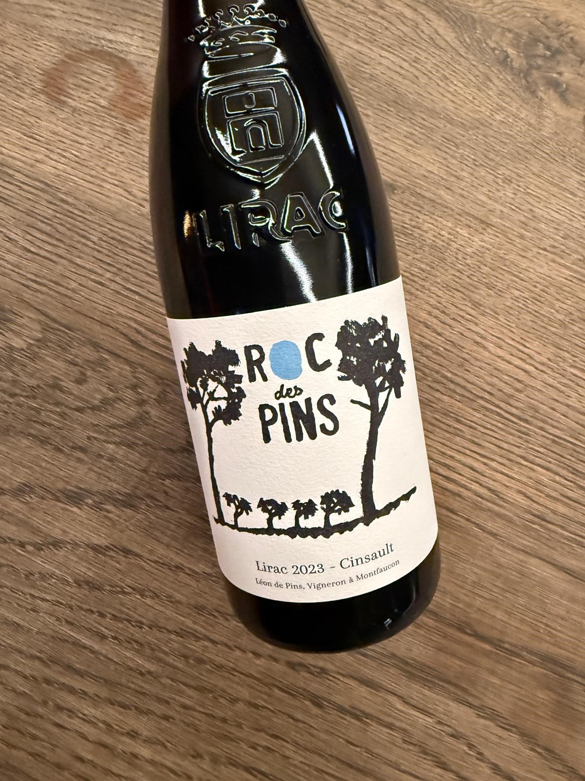 MONTFAUCON ROC DES PINS AOP LIRAC CINSAULT ROUGE 2023